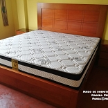 CAMA DOBLE DOMINO KING MADERA CEDRO