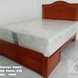 CAMA MODELO REINA MADERA CEDRO