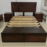 CAMA MADERA TORNILLO MEDIA LUNA NOGAL