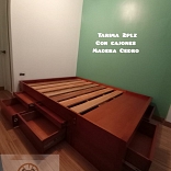 TARIMA MULTI CAJONES EN MADERA CEDRO