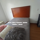 CAMA EN MADERA CEDRO MODELO MOLDURA