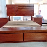 CAMA MADERA TORNILLO MODELO MEDIA LUNA