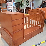 CAMA CUNA 1.5PLZ  MADERA CEDRO