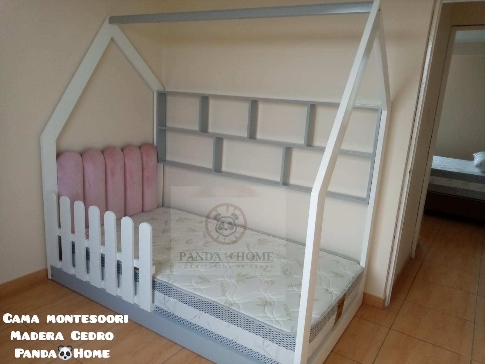 CAMA EN MADERA CEDRO MODELO MONTESSORI