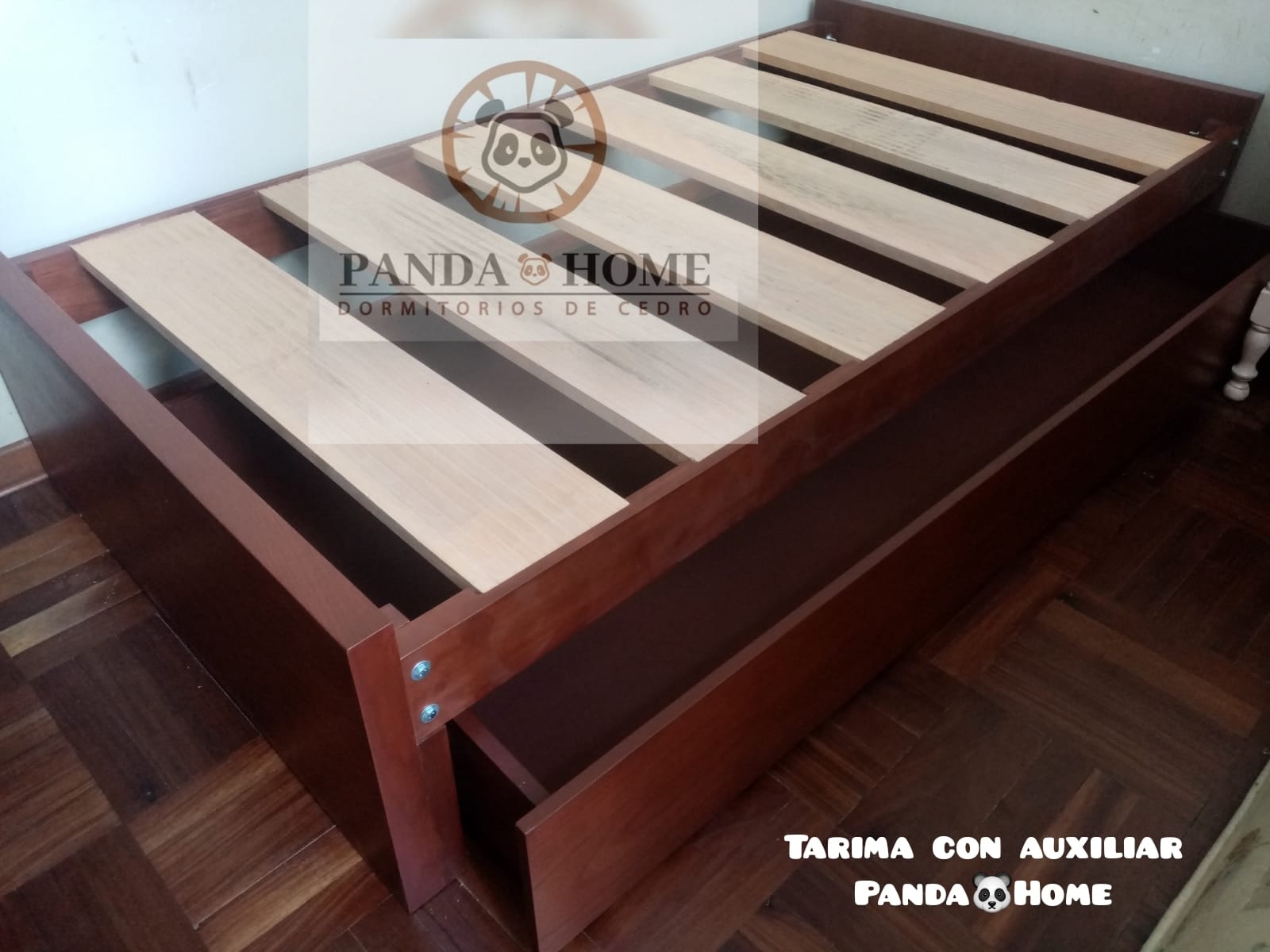 TARIMA CON AUXILIAR MADERA TORNILLO