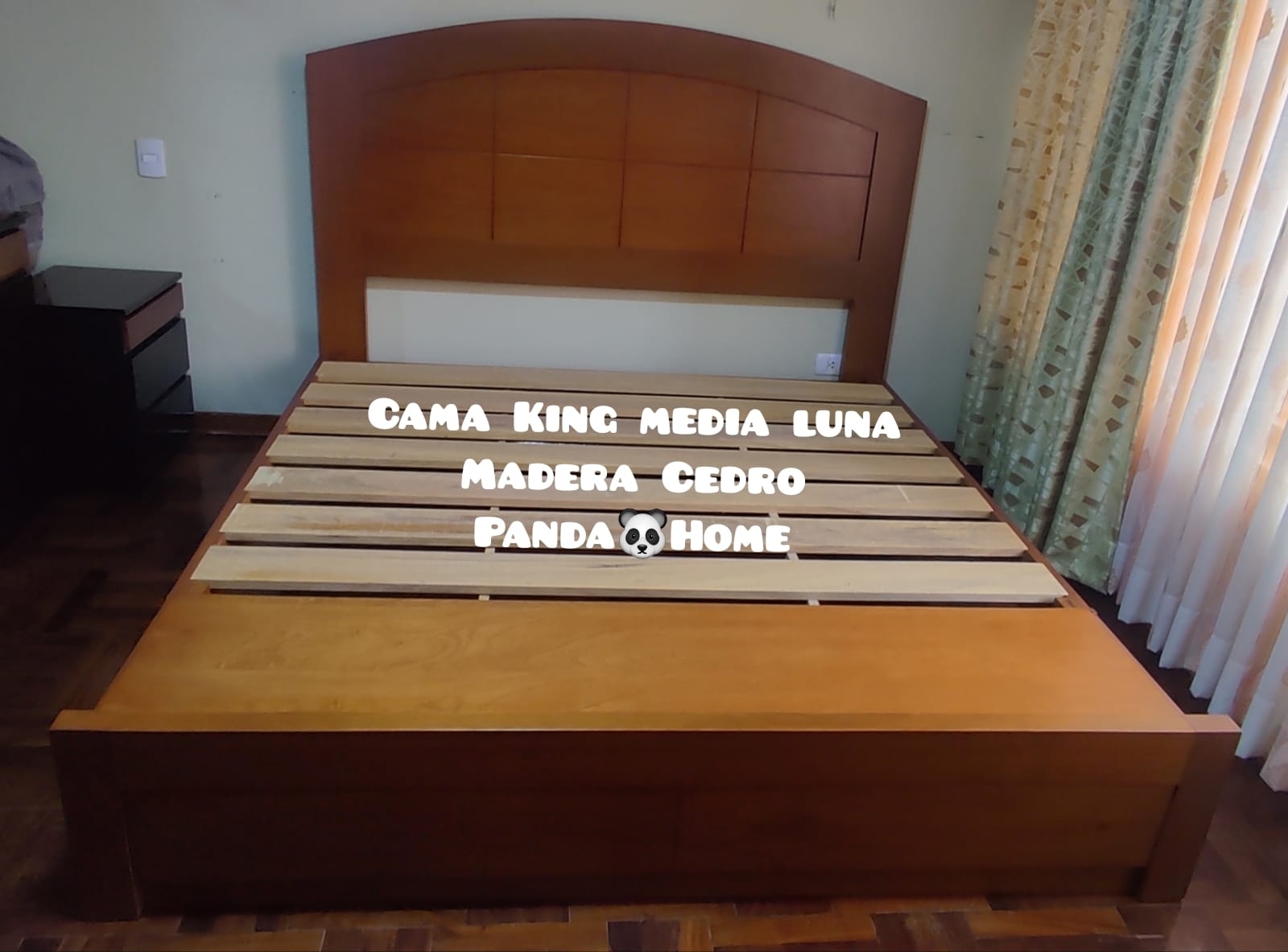 CAMA EN MADERA CEDRO KING