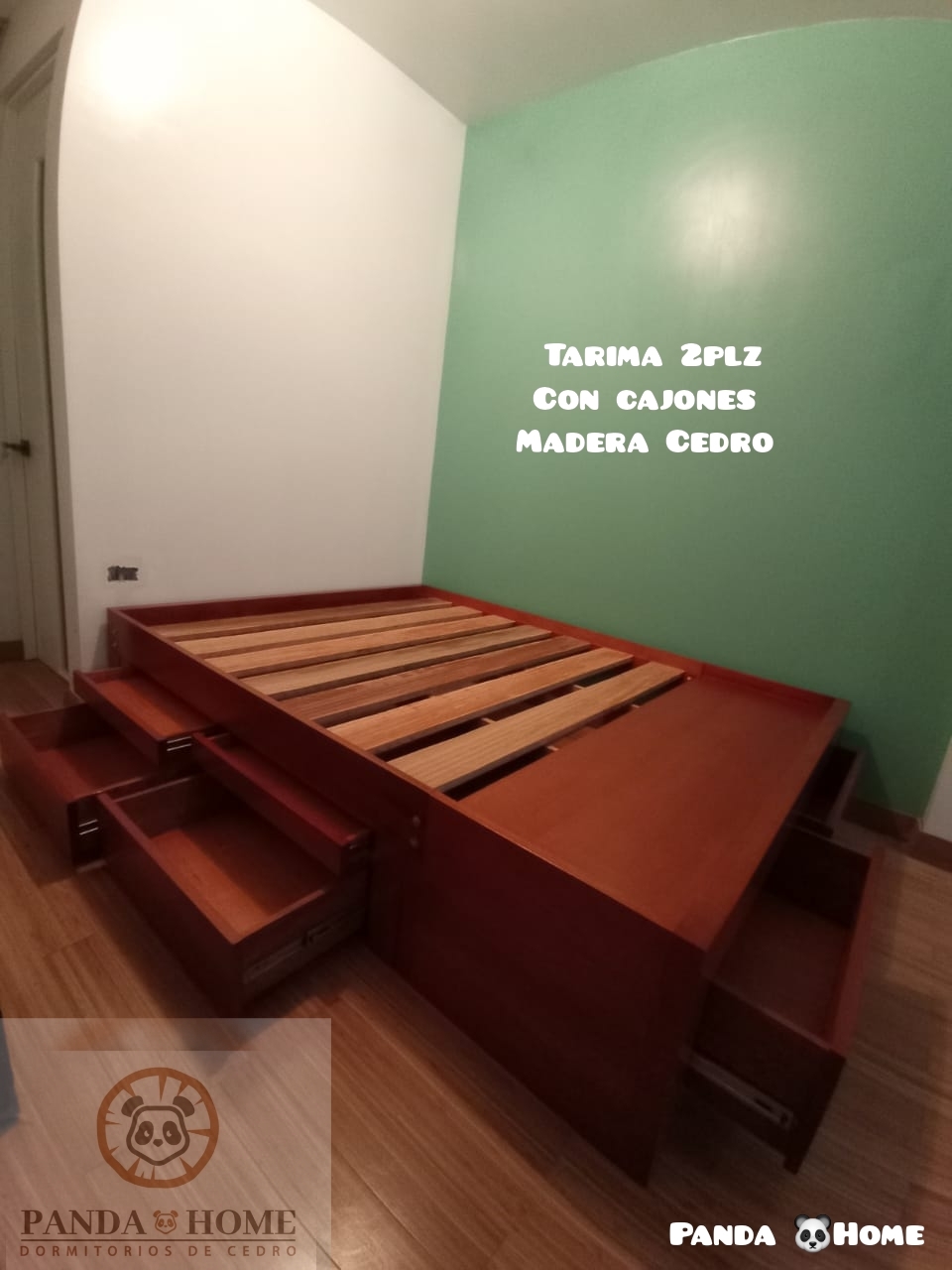 TARIMA MULTI CAJONES EN MADERA CEDRO