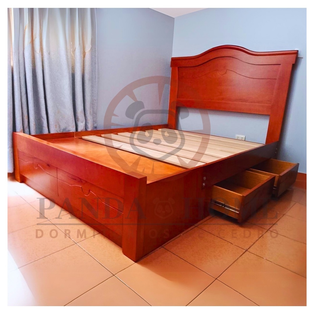 Cama de Cedro 1.5 Plz